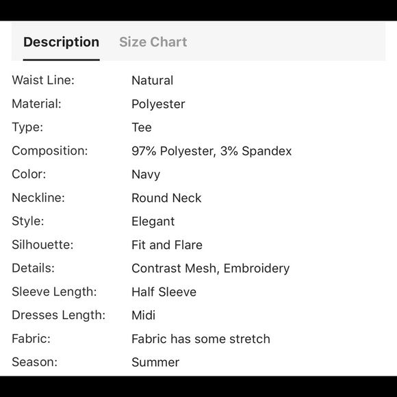 CLEARANCE PLUS SIZE Embroidery Midi Dress - Picture 4 of 5